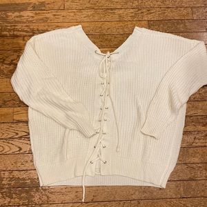 Millau lace-up back sweater- size S, worn once